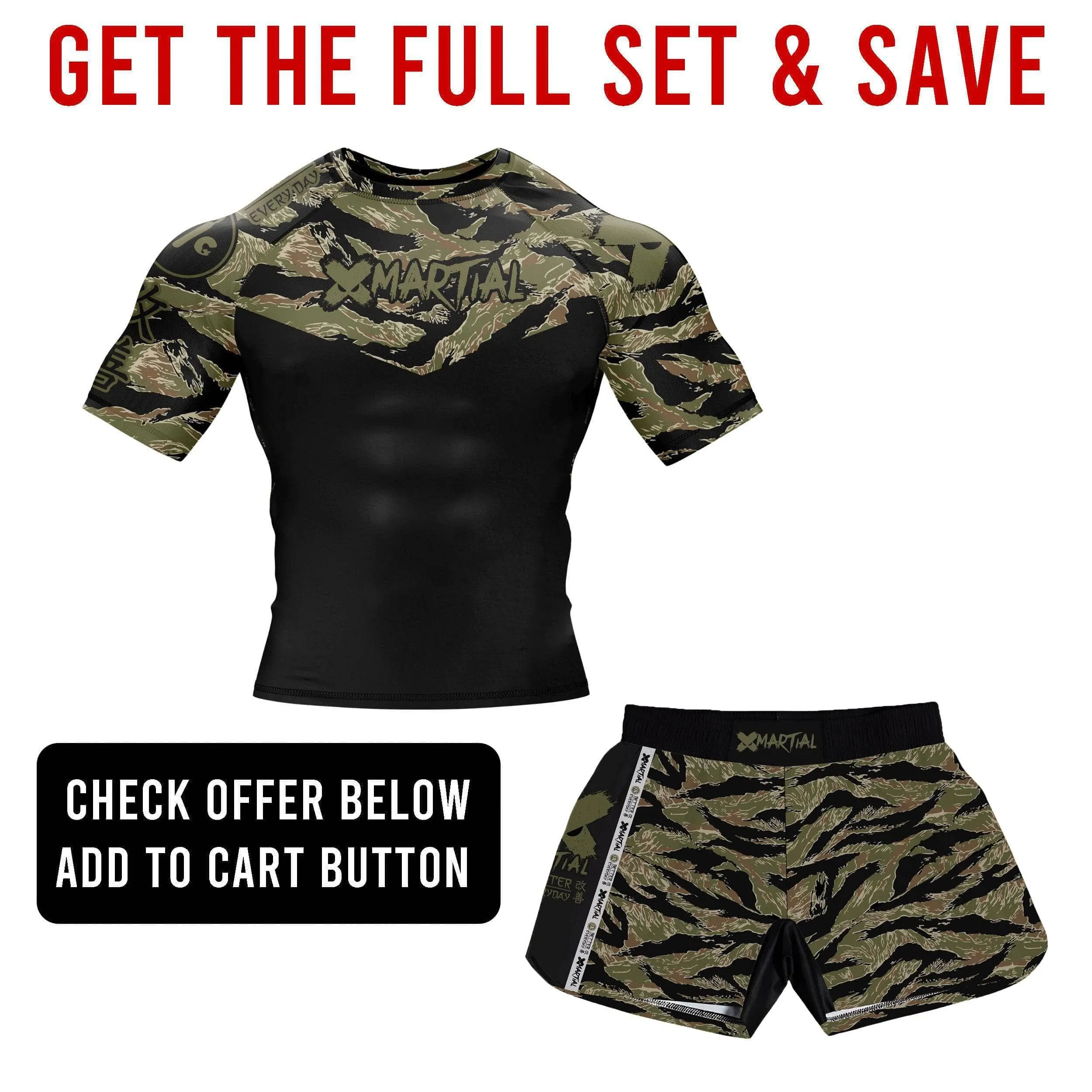 Tiger Camo BJJ Rash Guard